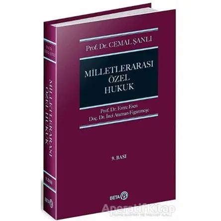 Milletlerarası Özel Hukuk - Cemal Şanlı - Beta Yayınevi