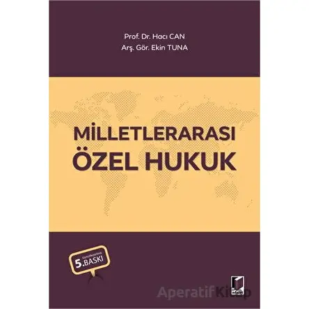 Milletlerarası Özel Hukuk - Ekin Tuna - Adalet Yayınevi