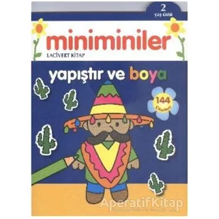 Miniminiler : Lacivert Kitap Yapıştır ve Boya