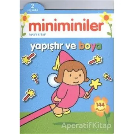 Miniminiler : Mavi Kitap Yapıştır ve Boya