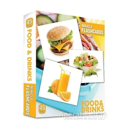 Miracle Flashcards - Food and Drink-Box 45 Cards - Kolektif - MK Publications