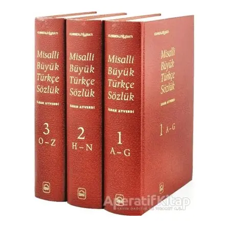 Misalli Büyük Türkçe Sözlük - 3 Cilt Takım - İlhan Ayverdi - Kubbealtı Neşriyatı Yayıncılık