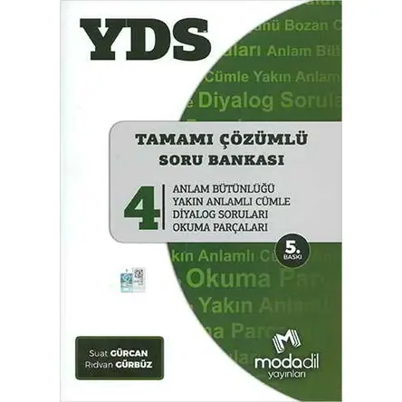 Modadil YDS Tamamı Çözümlü Soru Bankası Serisi 4