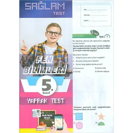 Molekül 5.Sınıf Fen Bilimleri Sağlam Yaprak Test