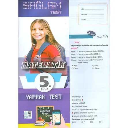 Molekül 5.Sınıf Matematik Sağlam Yaprak Test