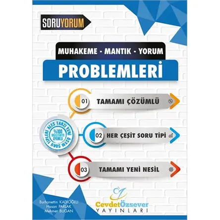 Muhakeme-Mantık-Yorum Problemleri Tamamı Çözümlü