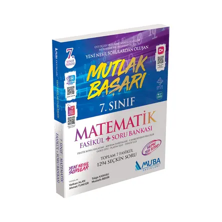 Mutlak Başarı 7.Sınıf Matematik Fasikül+Soru Bankası Muba Yayınları