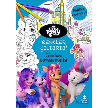 My Little Pony - Renkler Çıldırdı! Çıkartmalı Boyama Partisi - Kolektif - Doğan Çocuk