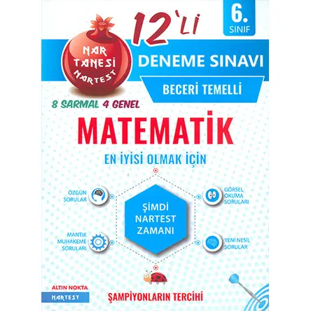 Nartest 6.Sınıf Matematik 12li Deneme Sınavı