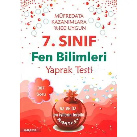 Nartest 7.Sınıf Fen Bilimleri Yaprak Testi