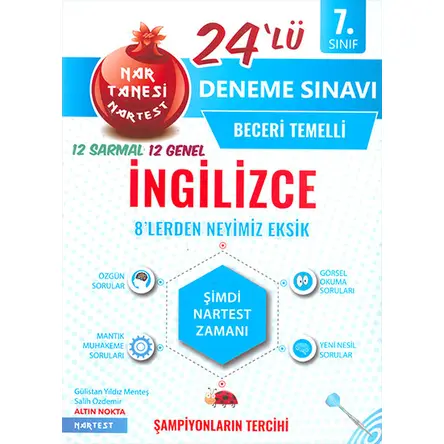 Nartest 7.Sınıf İngilizce 24lü Deneme Sınavı