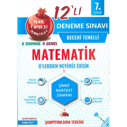 Nartest 7.Sınıf Matematik 12li Deneme Sınavı