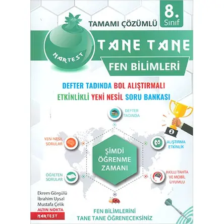 NarTest 8.Sınıf Fen Bilimleri Defter Tadında Tane Tane Soru Bankası