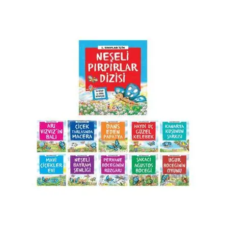 Neşeli Pırpırlar Dizisi (10 Kitap+Soru Kitapçığı) - Kolektif - Bıcırık Yayınları