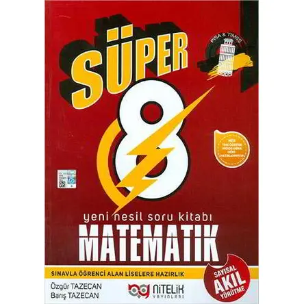 Nitelik Süper 8 Matematik Sayısal Akıl Yürütme