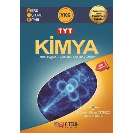 Nitelik YKS TYT Kimya Ders İşleme Kitabı