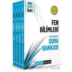 2024 KPSS ÖABT Fen Bilimleri Tamamı Çözümlü Soru Bankası (4 Kitap)