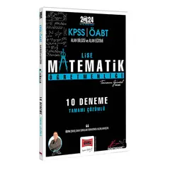 Yargı Yayınları 2024 ÖABT Lise Matematik Öğretmenliği 10 Deneme sınavı