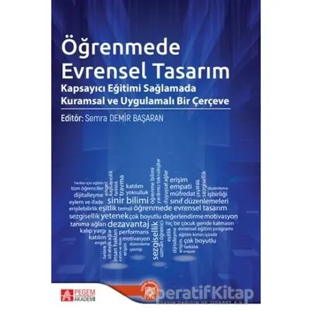 Öğrenmede Evrensel Tasarım - Mustafa Öztürk - Pegem Akademi Yayıncılık