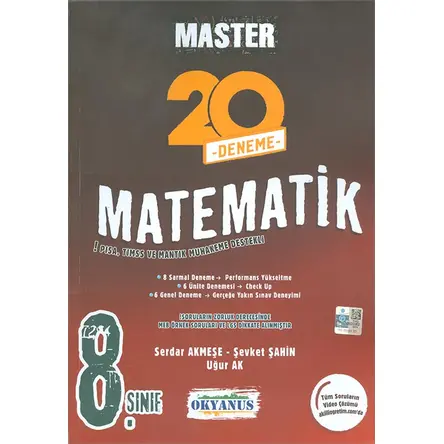 Okyanus 2021 LGS 8. Sınıf Master 20 Matematik Denemesi