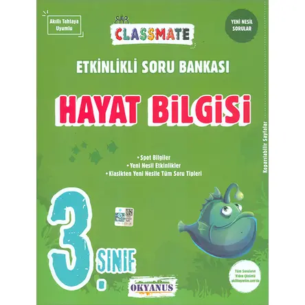 Okyanus 3. Sınıf Hayat Bilgisi Classmate Etkinlikli Soru Bankası