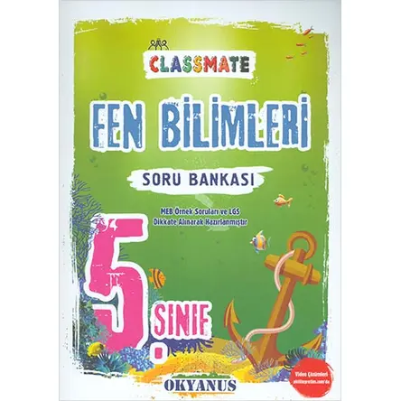 Okyanus 5.Sınıf Classmate Fen Bilimleri Soru Bankası