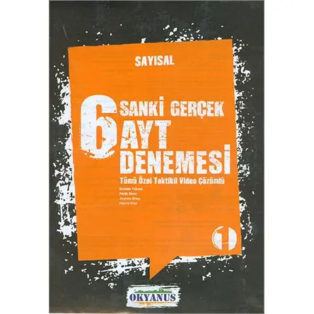 Okyanus AYT Sayısal 6 Deneme Sanki Gerçek