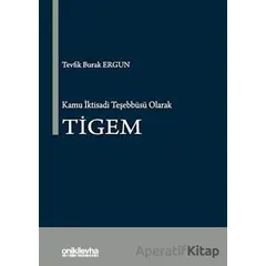 Kamu İktisadi Teşebbüsü Olarak TİGEM - Tevfik Burak Ergun - On İki Levha Yayınları