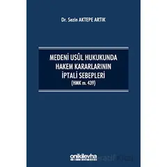 Medeni Usul Hukukunda Hakem Kararlarının İptali Sebepleri