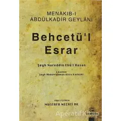 Behcetü’l Esrar - Şeyh Nureddin Ebul Hasan - Onur Kitap