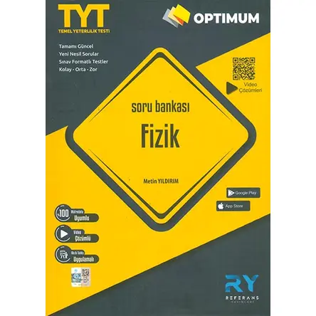 Optimum TYT Fizik Soru Bankası Video Çözümlü Referans Yayınları