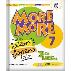 Kurmay ELT More and More English 7 Haftalık Kazanım Kavrama Föyleri