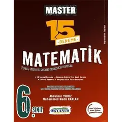 6. Sınıf Master 15 Matematik Denemesi Okyanus Yayınları