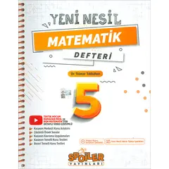 5.Sınıf Matematik Defteri Spoiler Yayınları