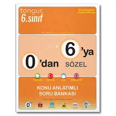 0dan 6ya Sözel Konu Anlatımlı Soru Bankası Tonguç Akademi