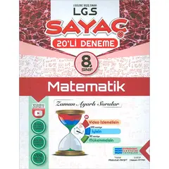 8. Sınıf LGS Sayaç Matematik 20li Deneme - Abdullah Akşit - Evrensel İletişim Yayınları