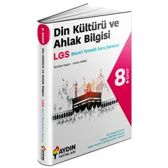 8. Sınıf LGS Din Kültürü ve Ahlak Bilgisi Beceri Temelli Soru Bankası Aydın Yayınları