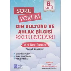 Bulut 8.Sınıf Soru Yorum Din Kültürü ve Ahlak Bilgisi Soru