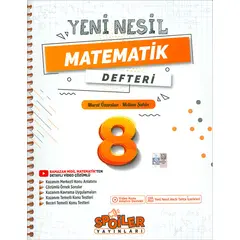 8.Sınıf Matematik Yeni Nesil Defteri Spoiler Yayınları