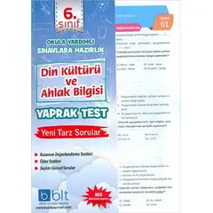 Bulut 6.Sınıf Din Kültürü ve Ahlak Bilgisi Yaprak Test