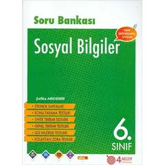 6. Sınıf Sosyal Bilgiler Soru Bankası - Şefika Arıdemir - 4 Adım Yayınları