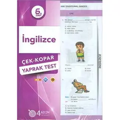 6. Sınıf İngilizce Çek Kopar Yaprak Test - Kolektif - 4 Adım Yayınları