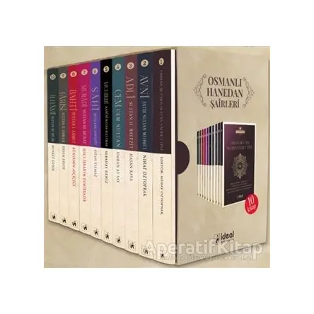 Osmanlı Hanedan Şairleri 10 Kitap Kutulu Set - Kolektif - İdeal Kültür Yayıncılık