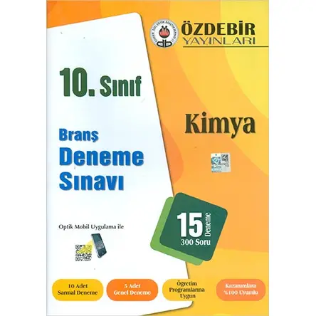 Özdebir 10.Sınıf Kimya Branş Deneme Sınavı