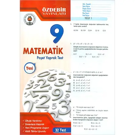 Özdebir 9.Sınıf Matematik Yaprak Test