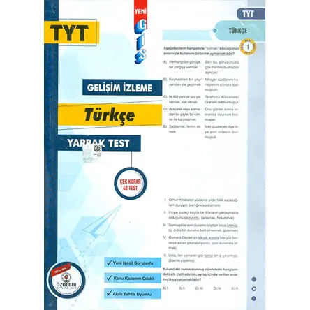 Özdebir TYT Türkçe Yaprak Test