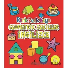 Geometrik Şekiller İngilizce - Renk Renk Boya - Serkan Karakoç - Pal Sokağı Yayınları
