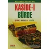 Kaside-i Bürde (Dua-008) - Muhammed Büsıri - Pamuk Yayıncılık