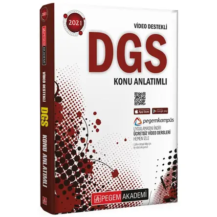 Pegem 2021 DGS Video Destekli Konu Anlatımlı