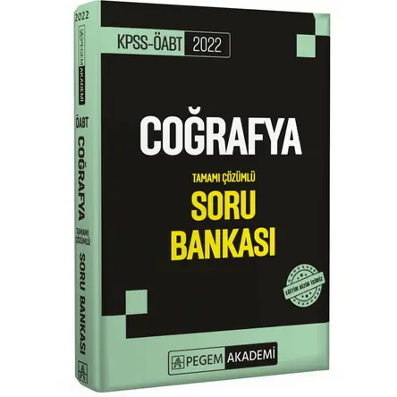 Pegem Akademi 2022 KPSS ÖABT Coğrafya Tamamı Çözümlü Soru Bankası